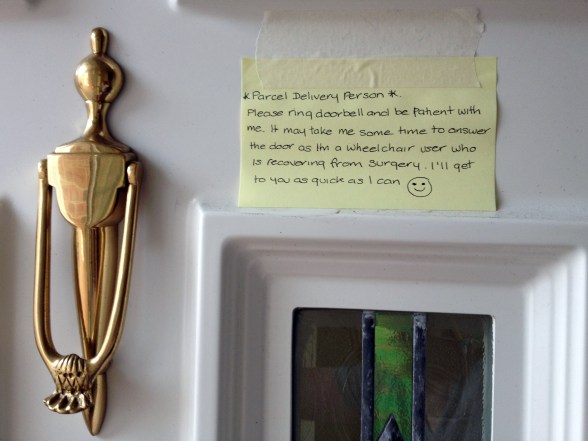 Delivery Person Note